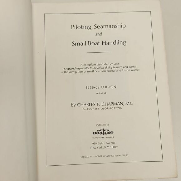 Piloting Seamanship and Small Boat Handling by Chapman Hardcover 1968 - Picture 6 of 13